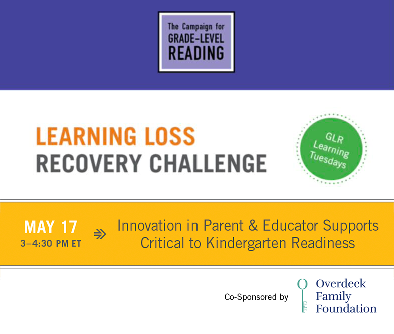 On May 17, from 3-4:30 p.m. ET, join this <a href="/readingby3rd/">Campaign for Grade-Level Reading</a> #LearningTuesdays panel conversation exploring how programming for families and educators can create meaningful academic and socioemotional outcomes for our nation’s youngest learners. bit.ly/3jWTuJW