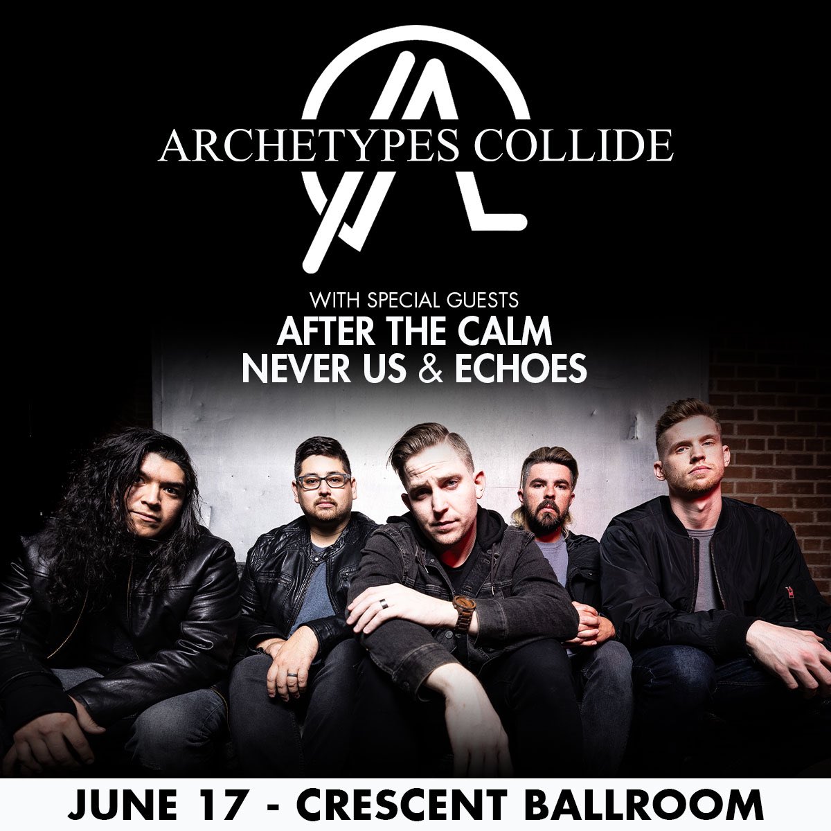 AtypesCollide's tweet photo. Phoenix - The boys are back! We’ll see you at @CrescentPHX on Friday June 17th along with our friends @AfterTheCalm Never Us and @EchoesAZ , tickets are on sale now! 👇

🎫: https://t.co/qxZfVlZ69I https://t.co/llWzAXsPc9