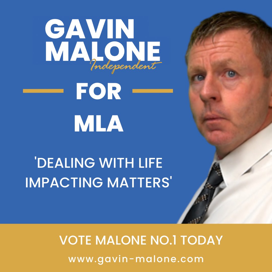 gavinmalone22's tweet photo. You still have time....Time to come out and place your vote.  If we want the change we need &amp; deserve please vote.

#VoteMalone #Newry #Armagh #VoteMalone1  #LetsMakeHistory #NIAssembly #AE22 https://t.co/XUdTaXMrxN