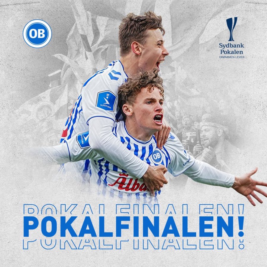 BjerringLars's tweet photo. Fantastisk aften på stadion 💙🤍 og endnu en suveræn indsats på tribunerne 🏆 kæft en stemning #obdk #dbupokalen https://t.co/3AfsPPLXQy