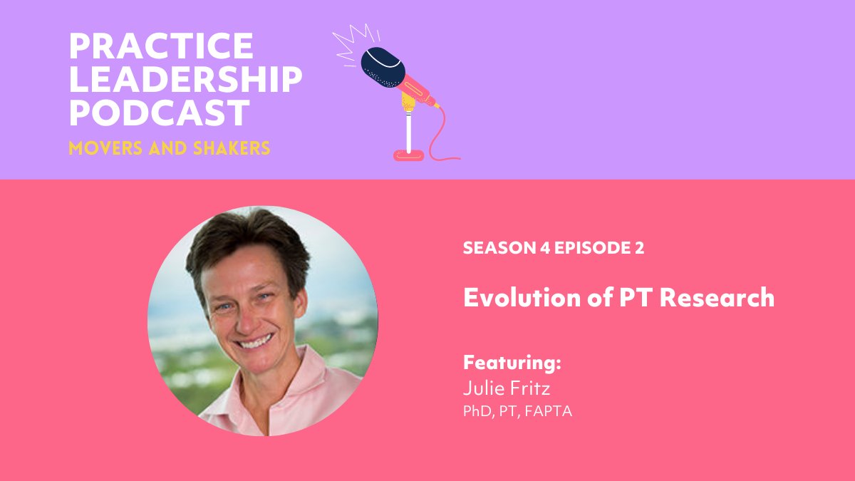 EIMTeam's tweet image. 🎙️NEW #PracticeLeadership episode out now! 🎙️@PhysicalTherapy, with co-hosts @TimReynoldsDPT &amp;amp; Bryan Guzski, are joined by guest @jfritzPT to discuss evolution of PT &amp;amp; health care research, patient outcomes, digital health &amp;amp; more! 📚 💻 Listen at 🔗  bit.ly/388C9LI
