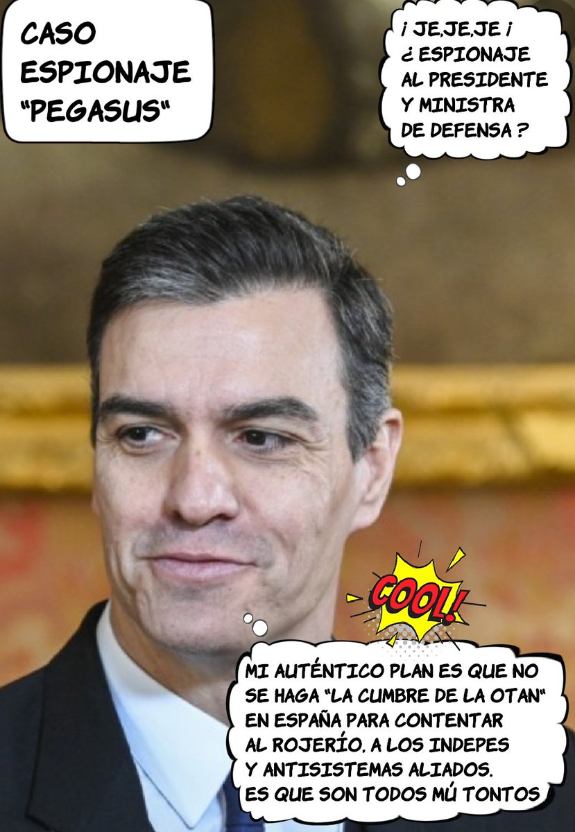 artpublipop1's tweet photo. CASO ESPIONAJE " PEGASUS "
POR FAVOR, QUE VUELVA 007 YA #PegasusESp #Pegasus #PegasusGate #PP #Vox https://t.co/D78Tiv2uOx