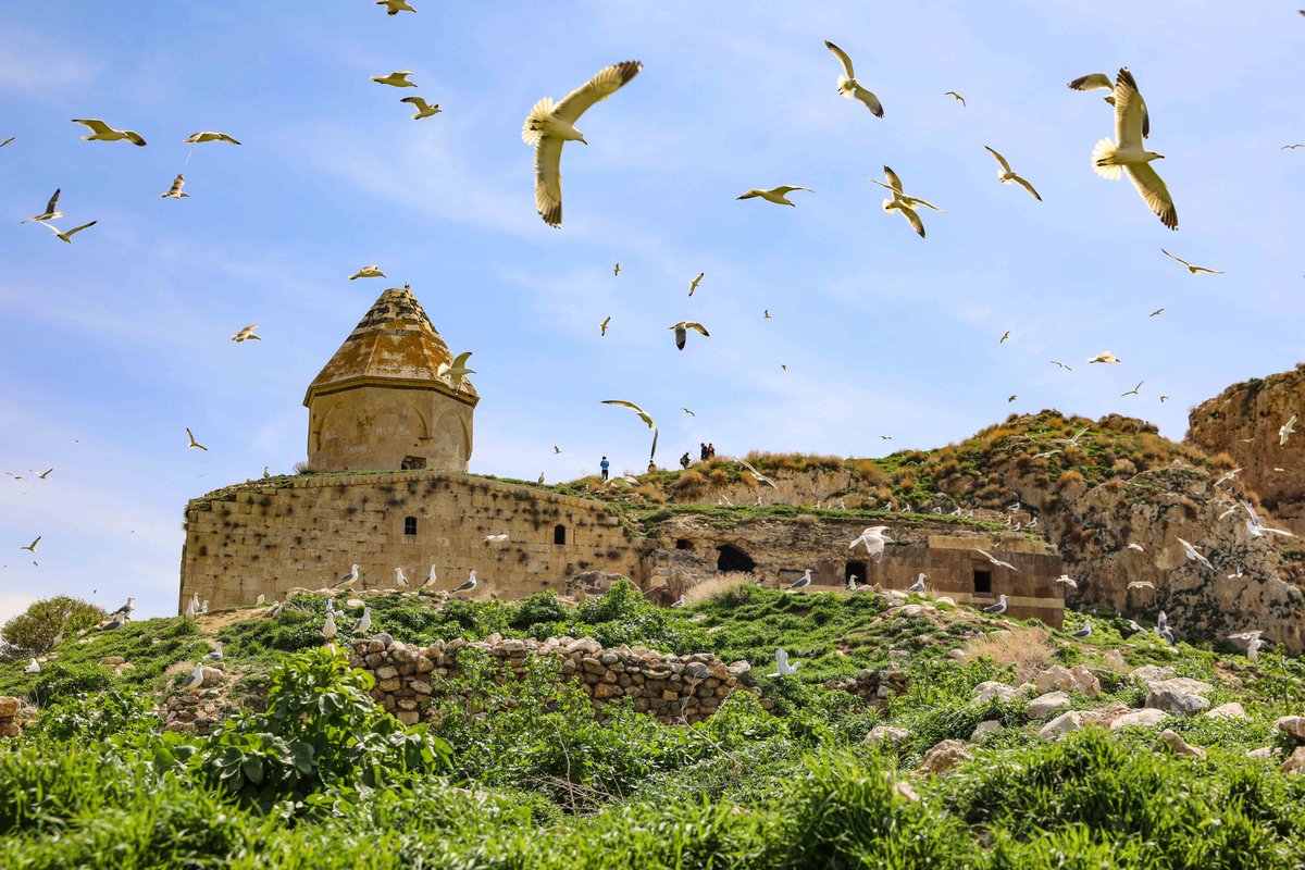 #Van Gölü'nde yer alan Akdamar, Çarpanak, Adır ve Kuş adaları güzellikleri ile göz kamaştırıyor