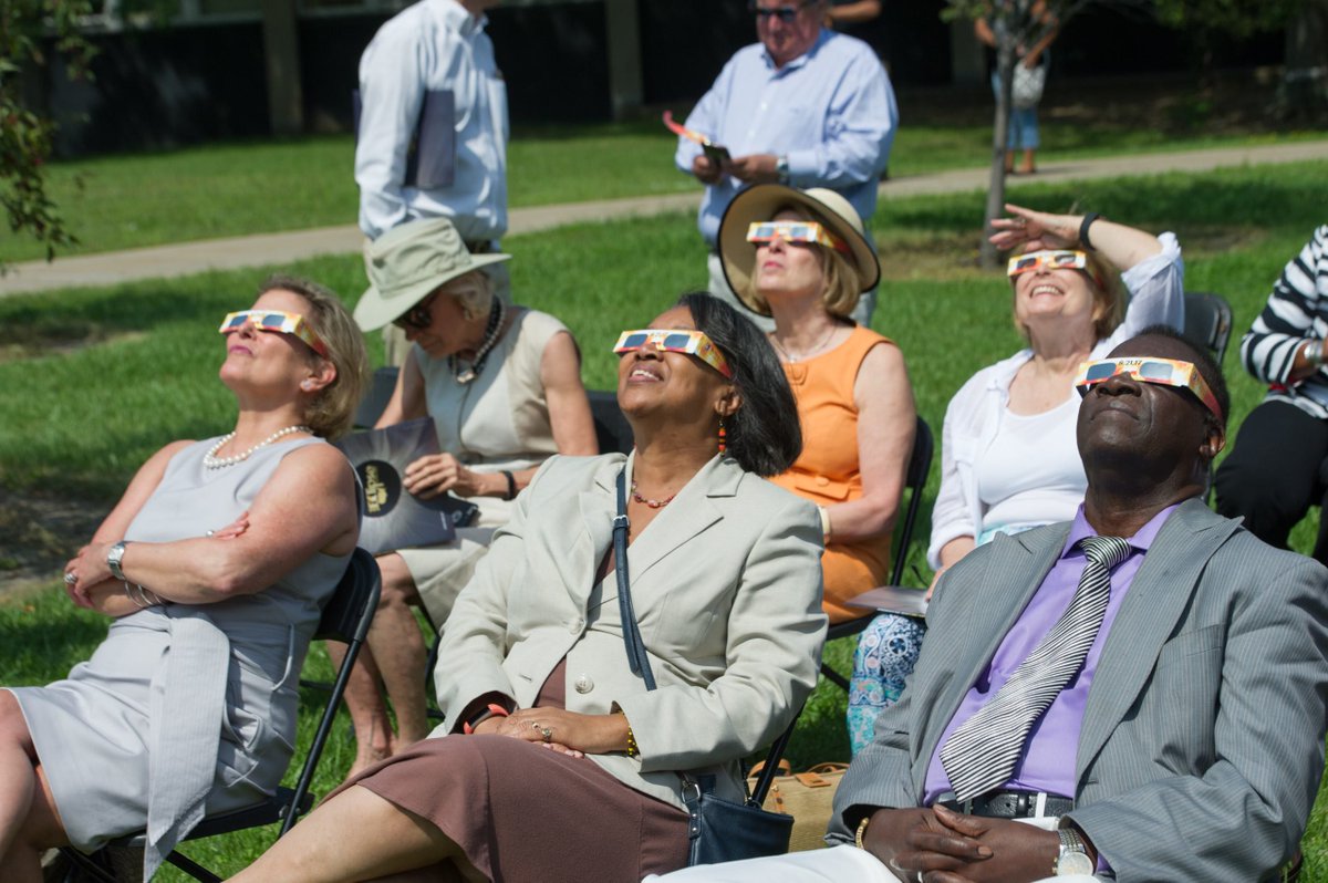 kconwayturner's tweet photo. In 2017, @BuffaloState and @WFPlanetarium hosted a community viewing party for the partial solar eclipse! It was an educational and exciting event! Looking forward to what is in store for the 2024 eclipse where Buffalo, NY, will be in the path of totality. #BuffState150 https://t.co/07youR8BlO