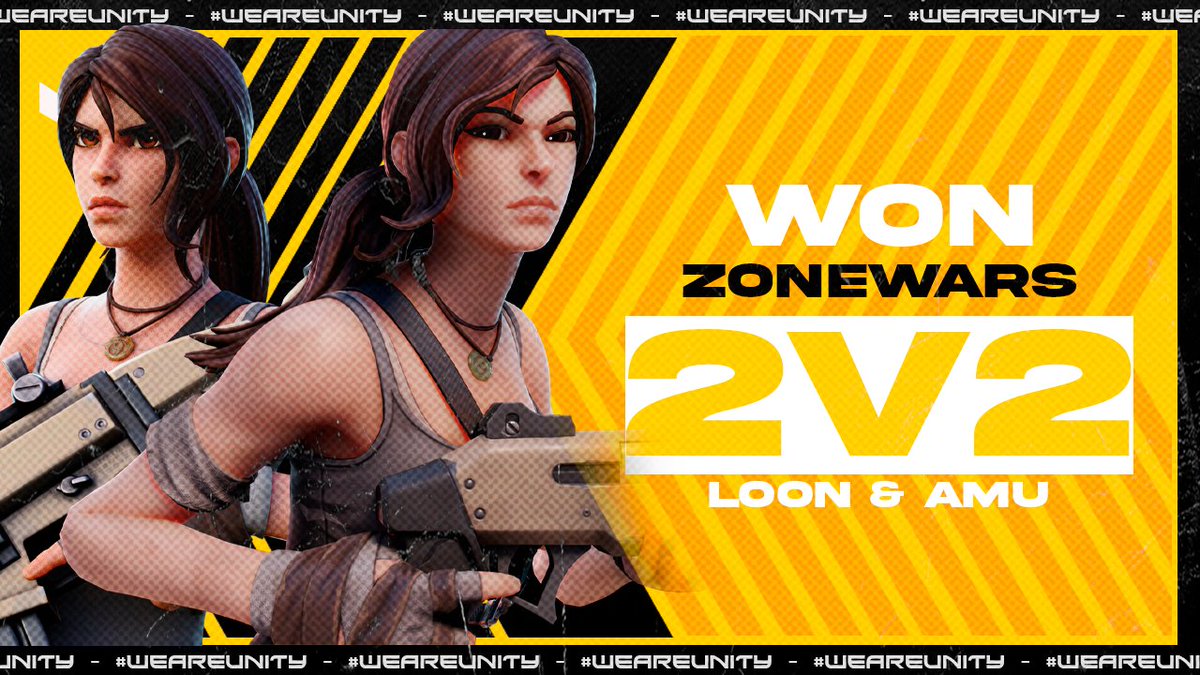 UnityEsportss_'s tweet photo. Felicidades a nuestras jugadoras que se llevan la victoria en el torneo de @xionwyd 2v2 Zone Wars  🏆 🔥

Campeonas @Loonsitah w/ @ayyyamu 🇲🇽 

#WeAreUnity💛 https://t.co/zu3u9Nk1wm