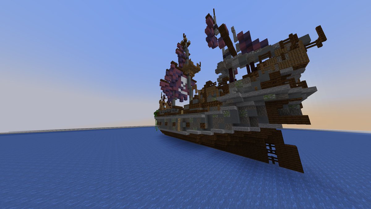 StonyNL's tweet photo. Did my best to replicate the famous skeleton galleon in minecraft!

#BeMorePirate #SeaOfThieves https://t.co/QH1C4KUo4X