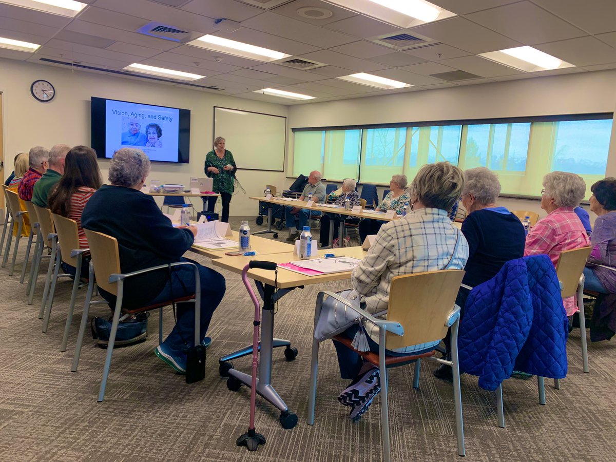 Enjoyed listening to our vision 👀 expert in our #steppingon class today <a href="/AltaViewHosp/">Alta View Hospital</a> #fallprevention <a href="/SLCoGov/">Salt Lake County</a> 🤓
