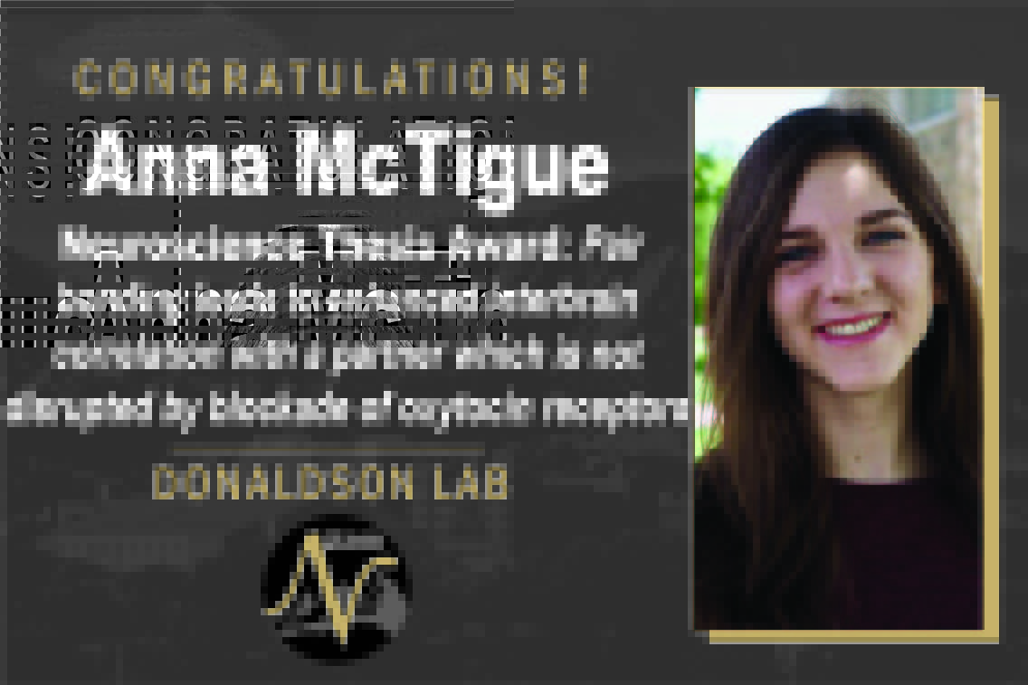 CUBoulder Neuroscience (@cuboulderbn) on Twitter photo Our second Neuroscience Thesis Award was presented to Anna McTigue, advised by Dr. Zoe Donaldson <a href="/DrZoePhD/">Zoe Donaldson</a>, investigated how the brain chemical oxytocin did not affect brain synchrony between socially-bonded voles. Congrats, Anna! (5/6) Our second Neuroscience Thesis Award was presented to Anna McTigue, advised by Dr. Zoe Donaldson <a href="/DrZoePhD/">Zoe Donaldson</a>, investigated how the brain chemical oxytocin did not affect brain synchrony between socially-bonded voles. Congrats, Anna! (5/6)