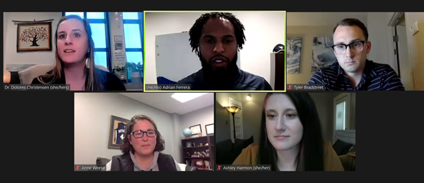 OU_PROS's tweet photo. And what else to say about the brilliance of these MH professionals? Caring, intelligent, passionate advocates.💚 

Thank y'all for being on the Coaches + Mental Health panel! What gems for @WVUSports @kstatesports @TechAthletics &amp; @TexasLonghorns! 

#squadgoals @Big12Conference https://t.co/eNjuX9ZBJs
