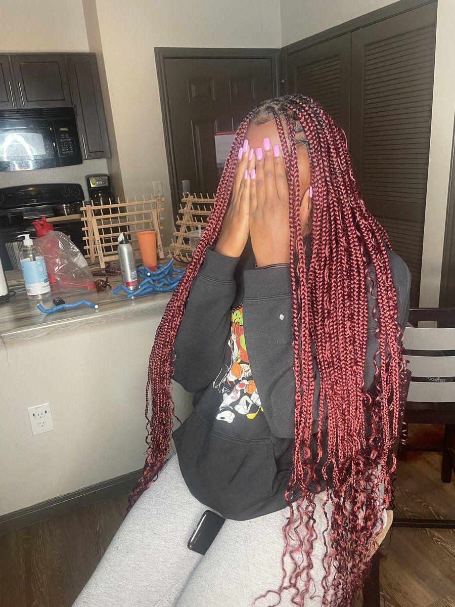 yall these are x-long sm goddess braids 😍 >> #pvamu