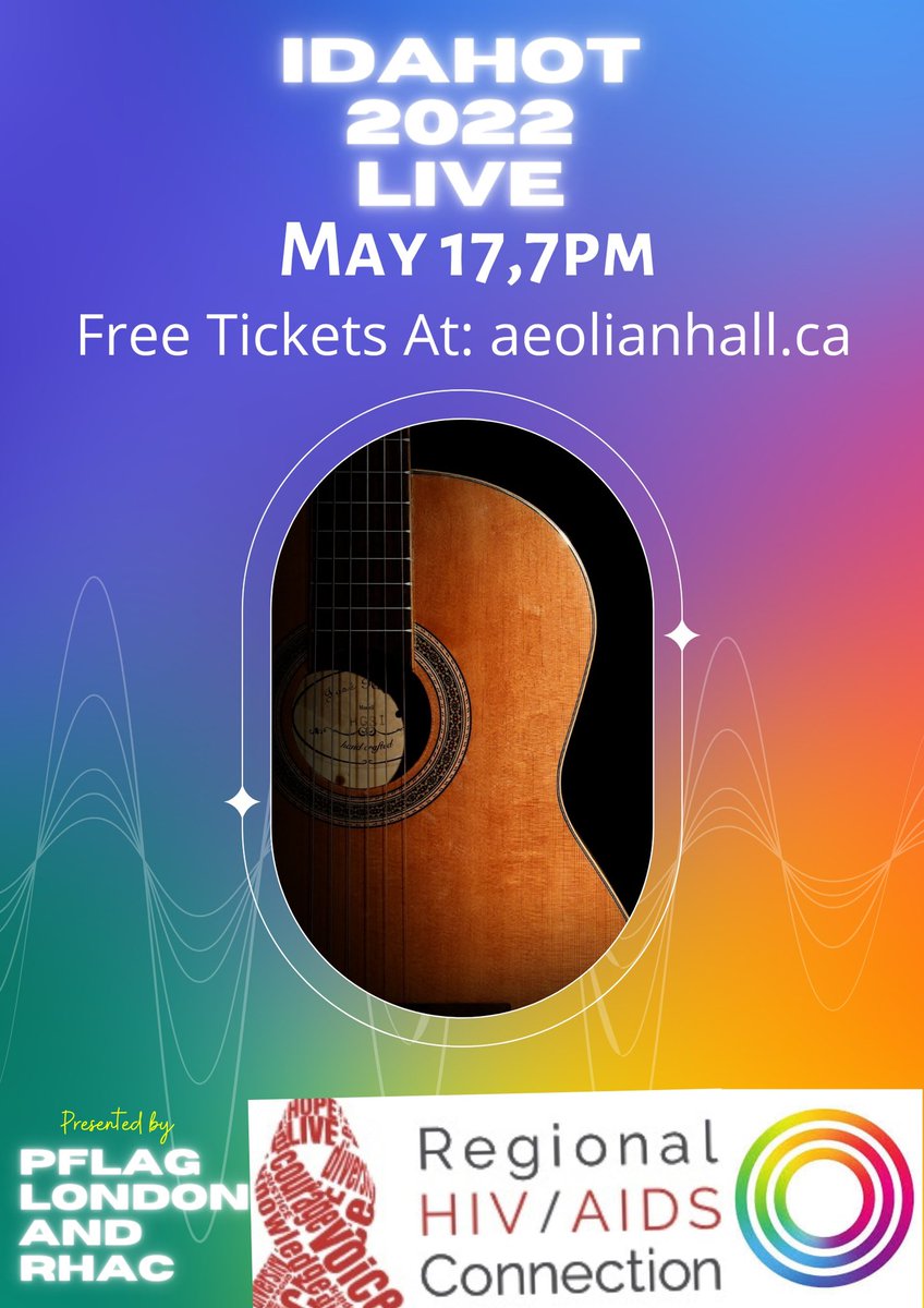 PflagLondonOnt's tweet photo. TWELVE DAYS!!!!! 
The Countdown is On for
IDAHOT LIVE 2022!!!!!!!!
Presented by PFLAG London and RHAC London. 

Please join us for this family friendly night of music, poetry, dancing and fun!

We are so excited! 
Tickets are free at: https://t.co/Ov31IK62ls https://t.co/0E6luzL4mr