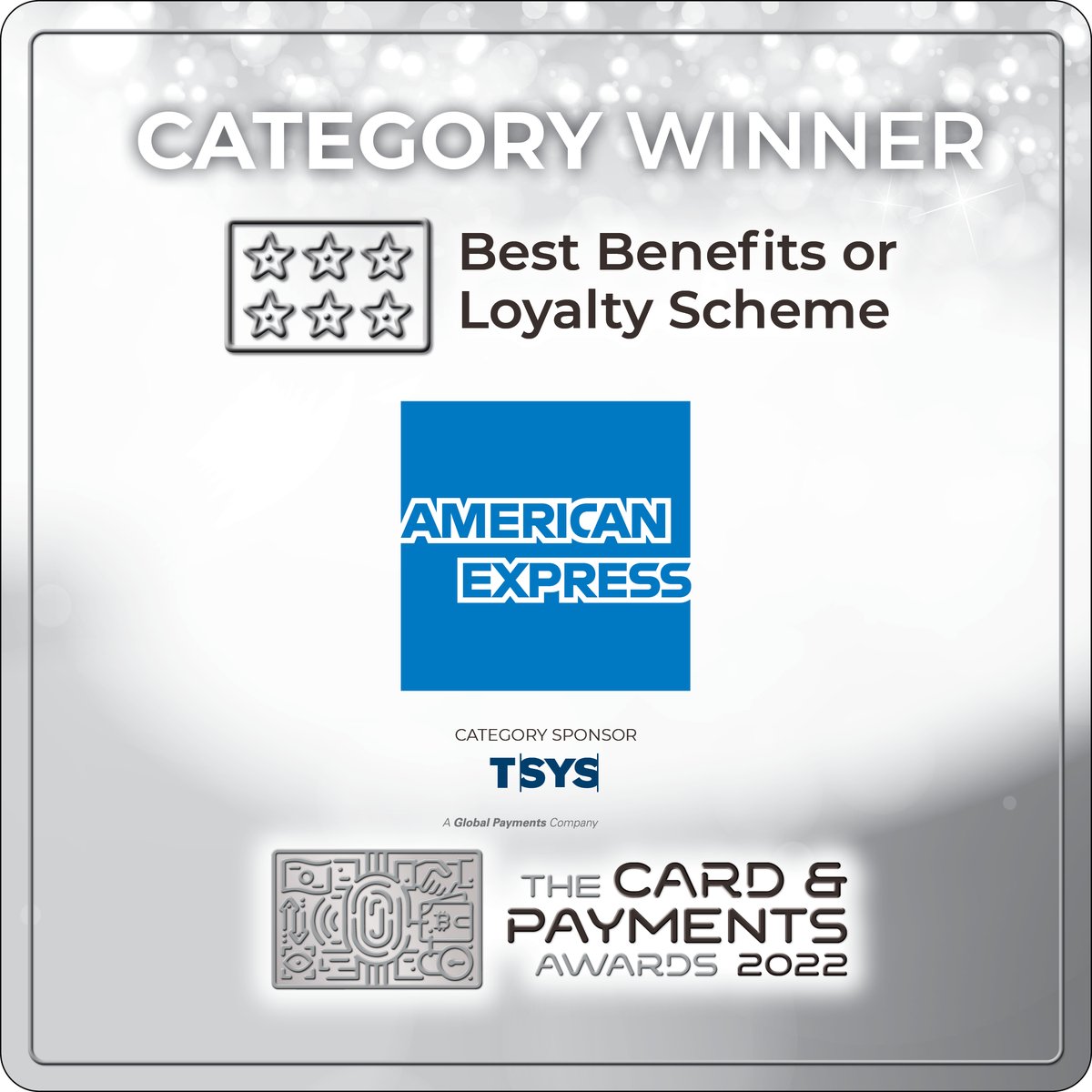 TCPAwards's tweet photo. And the award for Best Benefits or Loyalty Scheme goes to… @AmexUK! 👏 🏆 🙌
#TCPA #TCPA22 https://t.co/PLYdmJekcL