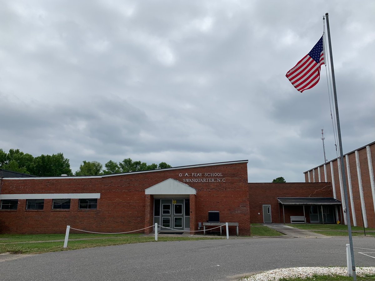 I met with Interim Superintendent <a href="/sgbstock1/">Steve Blackstock</a> in the former O. A. Peay School building this afternoon. I highly recommend this episode of the <a href="/CriminalShow/">Criminal</a> podcast to learn more about its connection to the desegregation of Hyde County Schools! thisiscriminal.com/episode-180-th…