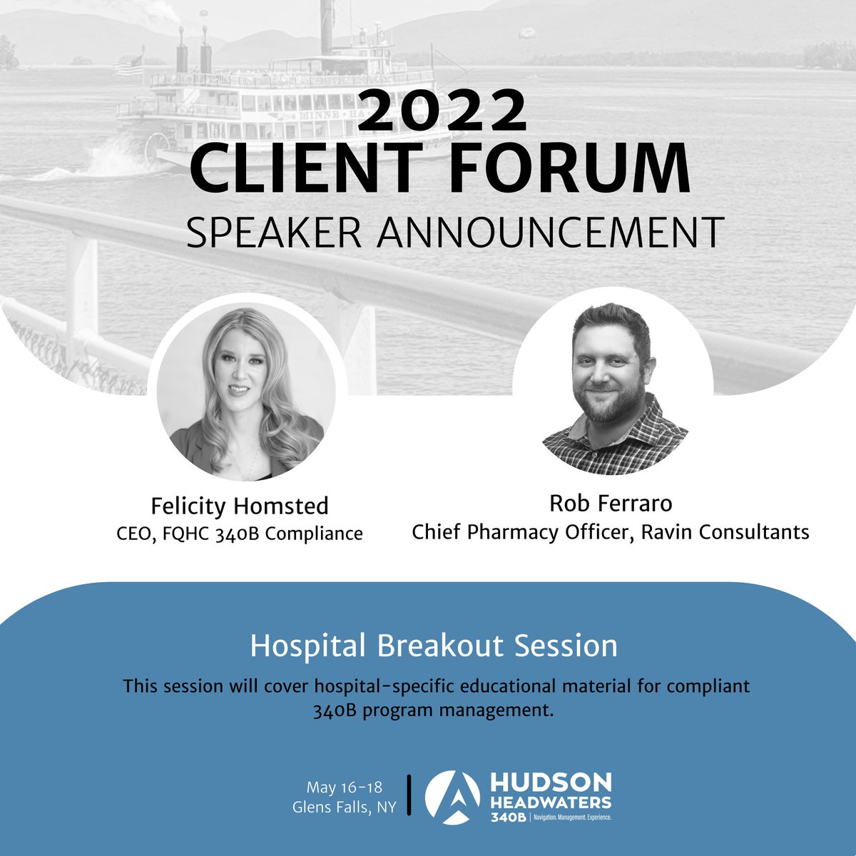 Hudson340B's tweet photo. Meet the speakers of the Hudson Headwaters 340B Client Forum for our first ever designation-type breakout sessions! https://t.co/c0omlOFxzS