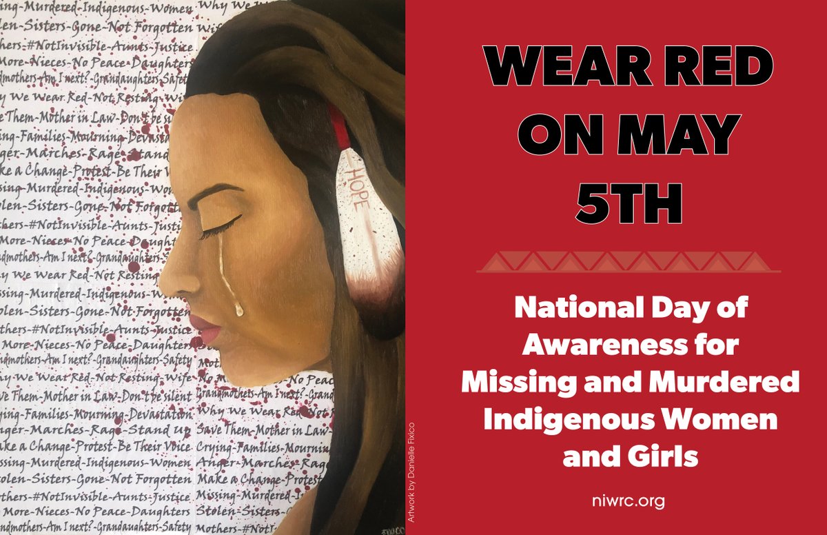 Today, we recognize National Day of Awareness for Missing and Murdered Indigenous Women and Girls.
 
MMIWG2s Alaska is hosting a virtual Vigil &amp; Heartbeat of the Drums today until 2:30 p.m. Alaska time, which you can watch online at: bit.ly/3KLUDyP.

Photo credit: <a href="/niwrc/">National Indigenous Women's Resource Center</a>