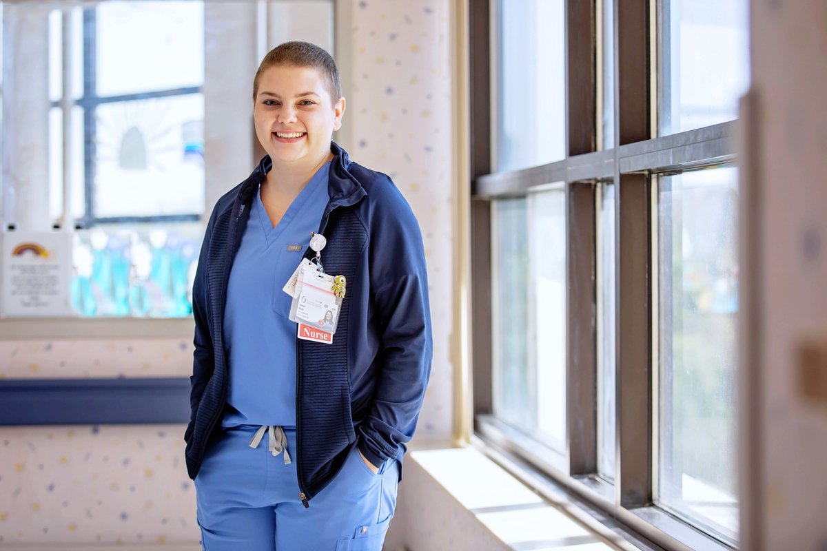 UMMCnews's tweet photo. When Lauren Burch cares for her patients, she knows how they feel during a medical crisis. The School of Nursing graduate became an RN while battling cancer. Don't miss her story: https://t.co/inh7yAgtVa https://t.co/bCBKVqosqg
