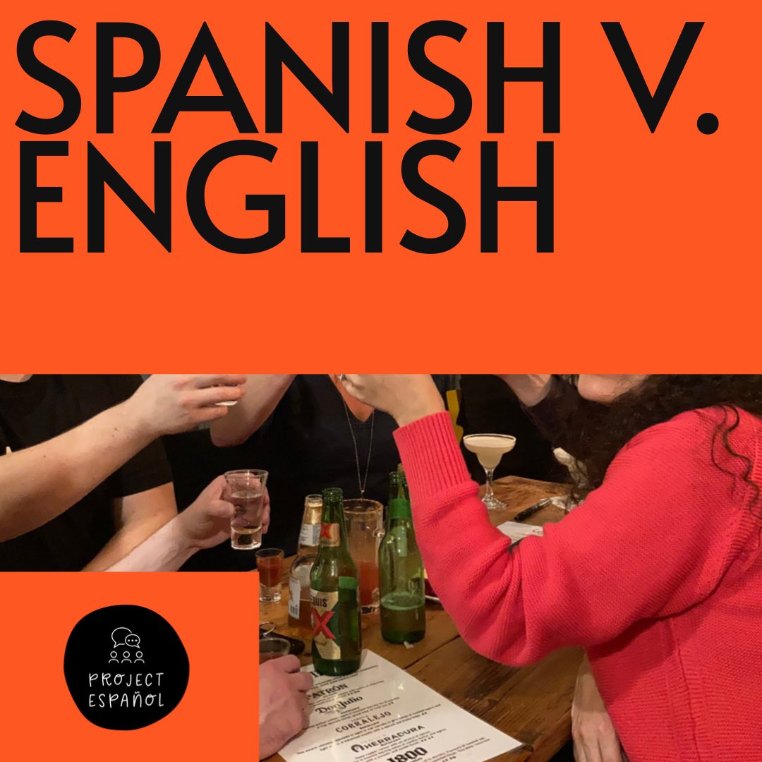 If you’re an English speaker wanting to practise Spanish or a Spanish speaker wanting to practise your English, we have just the night for you 🤩
Weds 18th May 7pm at Chucho’s
£20 pp - inc food (3 tacos/burrito) &amp; a drink 🍺 
Email us now to book 🤓
projectespanoluk@gmail.com
