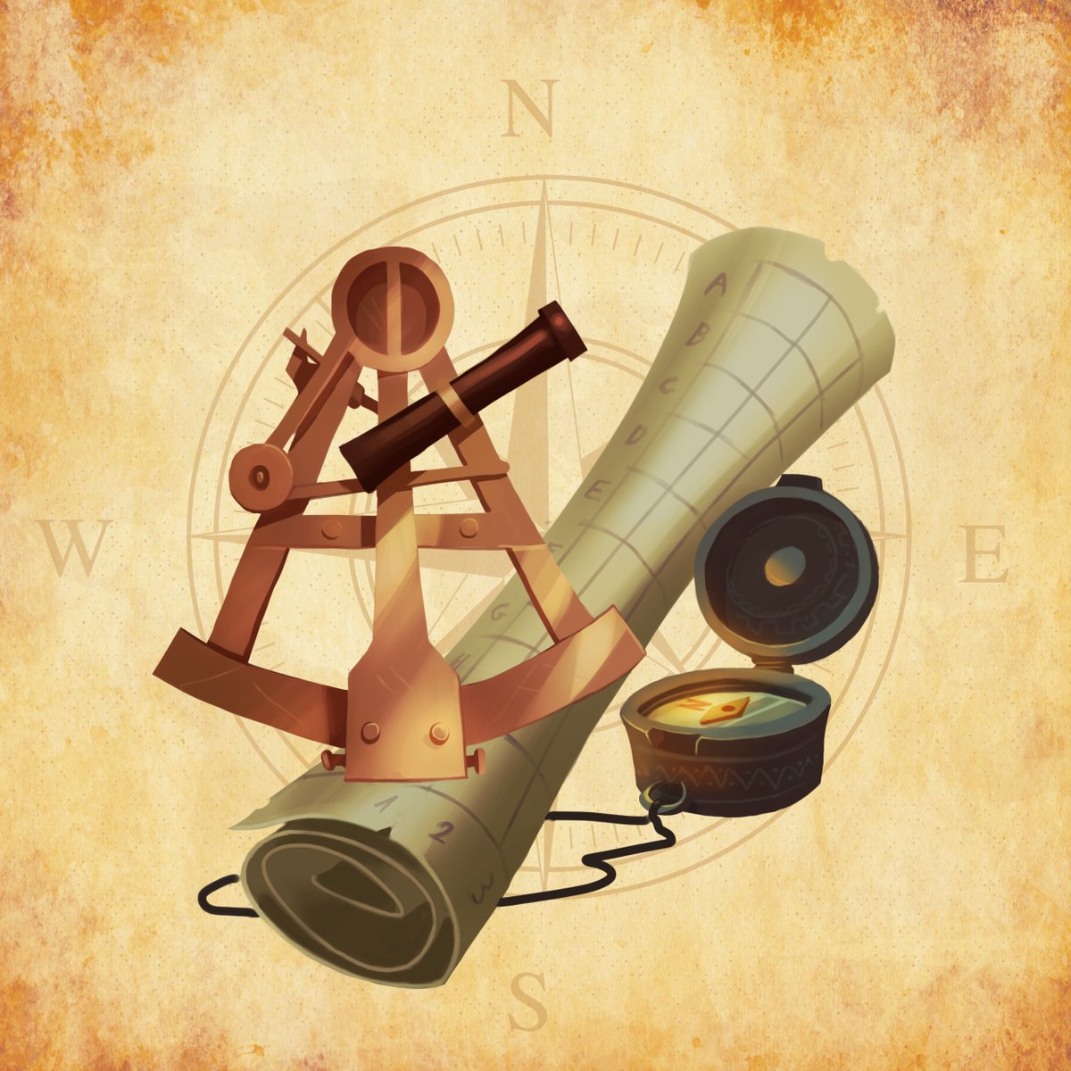 Discovery of Navigation. Beyond the seven seas and towering mountains. opensea.io/collection/nat…