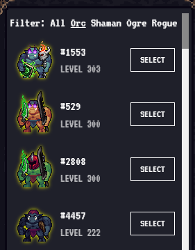 After spending a good amount of time searching my best geared orcs&amp;allies for <a href="/EtherOrcs/">EtherOrcs ⚔️</a> dungeon crawls, I decided to quickly code a small Chrome extension that adds a filter. I'm planning to add QOL improvements over time. github.com/blumentopf-eth…