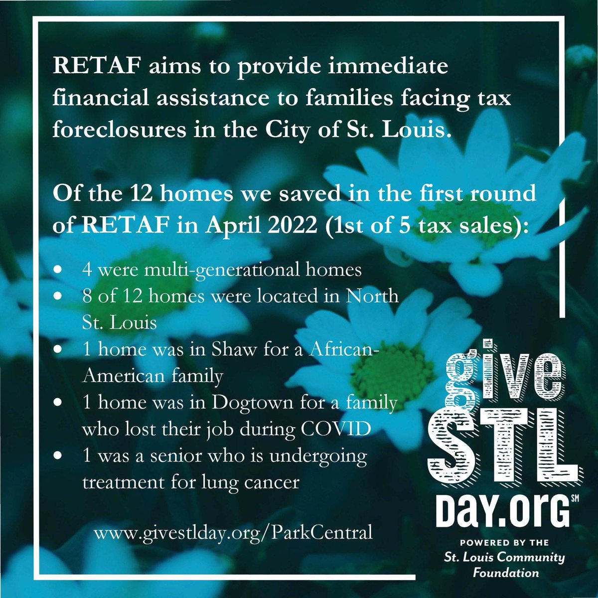 ParkCentralSTL's tweet photo. Today is #GiveSTLDay! Help raise $25k to save homes thru #RETAF for homeowners facing tax foreclosures. Donate: https://t.co/NbomGHtVBC RETAF: https://t.co/8zN6omSOSZ @ProsperityConnectionorg, @StLouisCommunityCreditUnion @StLouisCollectorOfRevenue @GregoryFXDaly
@LSEM_EST1956 https://t.co/vy6bcZwabE