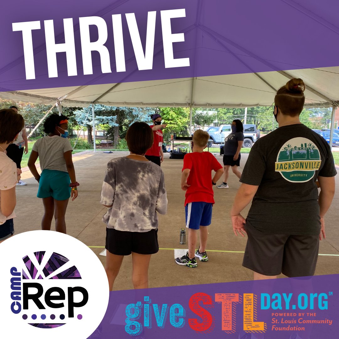 repstl's tweet photo. At #CampRep, each camper will have the opportunity to perform, be celebrated and thrive. We believe that art supports the development of the whole child. Each #GiveSTLDay donation will go directly to help change the lives of our campers! Donate today with the link in our bio! https://t.co/JfVaHFINXx
