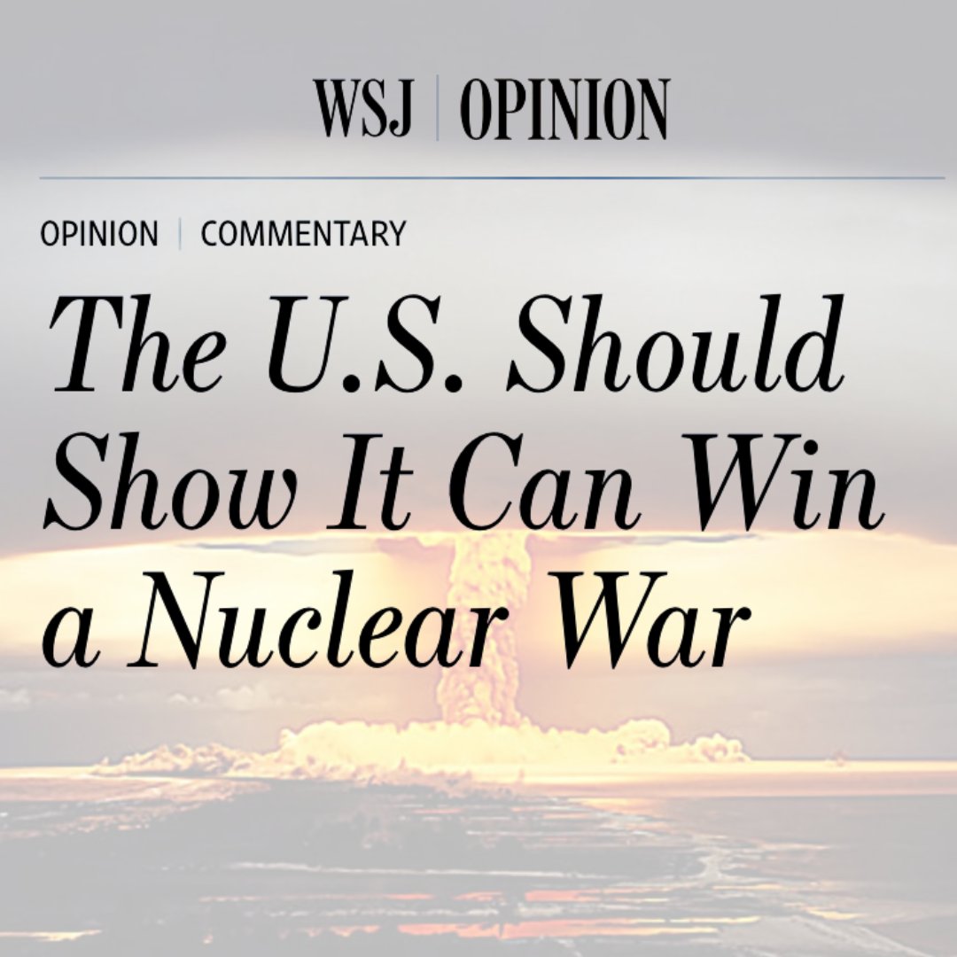 No one will win a nuclear war. 

The idea that the U.S. can win, that it has nuclear supremacy, is incredibly dangerous, and wrong.