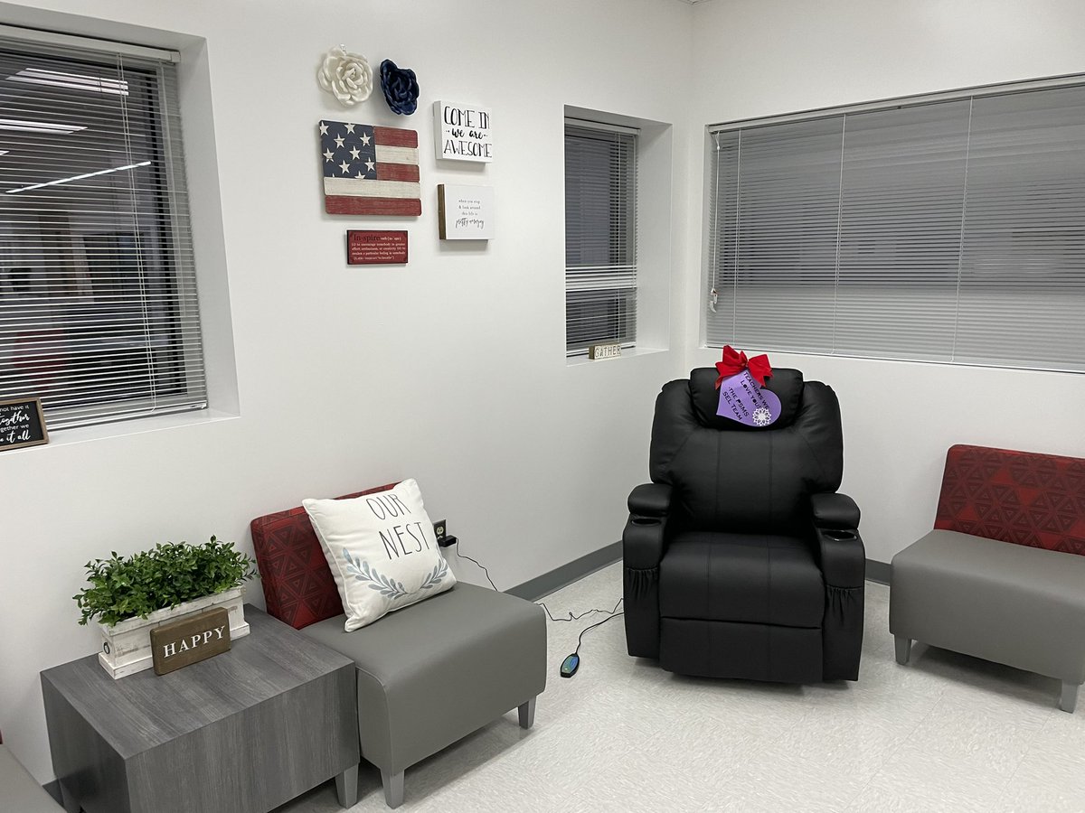 Blown away by this amazing Teacher appreciation surprise!! Massage chairs and zen decorations in our teacher lounges! Feeling the love! So grateful!<a href="/ShoresMiddle/">Potomac Shores Middle School</a> @PSMSCounseling @ShoresMiddle