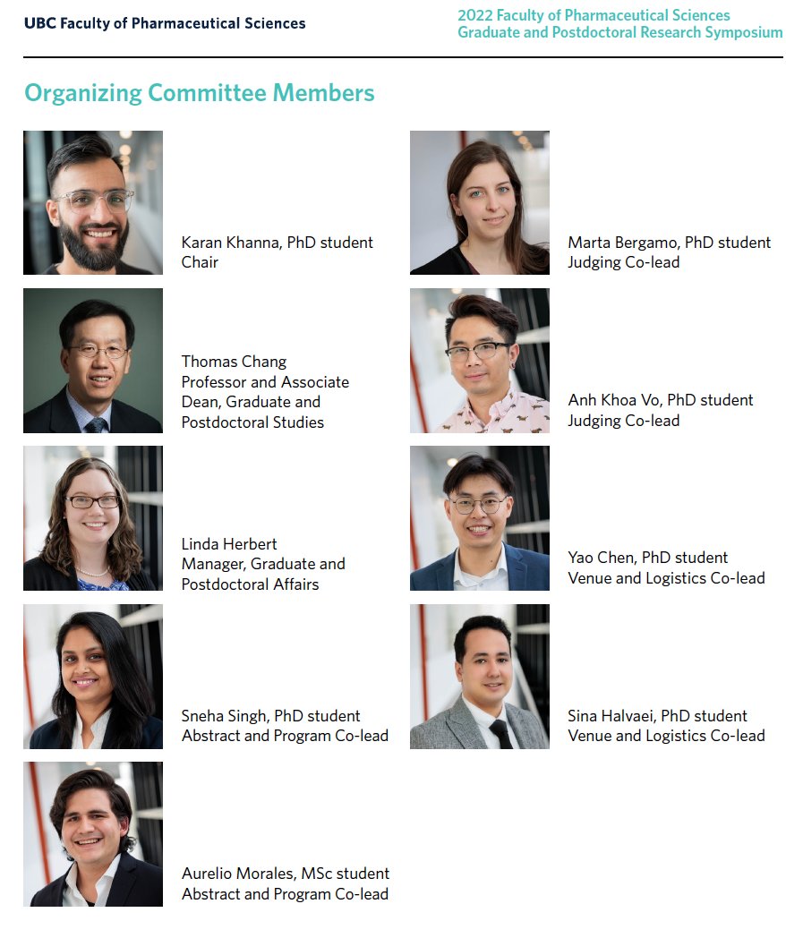 maryadevera's tweet photo. Congratulations and thank you to the organizing committee for @ubcpharmacy #GPRS2022.  Thank you for all the hard work in bringing us together and showcasing the great research by our graduate and postdoctoral trainees. https://t.co/qDWHfOp8Bw