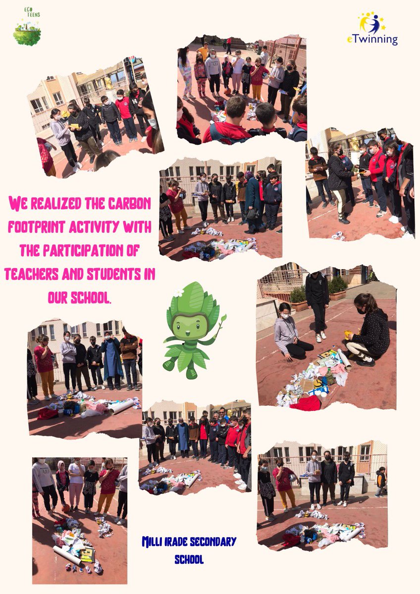 Eco Teens projesi kapsamında öğrencilerimiz Karbon Ayak İzi etkinliği gerçekleştirdi #milliiradeortaokulu <a href="/sahinerkut/">Erkut ŞAHİN</a> <a href="/burcakARGE/">BURÇAK ÖZYURT</a> <a href="/Ordu_MEM/">Ordu İl Millî Eğitim Müdürlüğü</a> <a href="/eTwinningDestek/">eTwinning Projects Dissemination</a> <a href="/bekyurek/">ONUR BEKYÜREK</a> <a href="/OrduARGE/">OrduARGE52</a> <a href="/tretwinning/">eTwinning Türkiye</a> <a href="/mfvargeloglu/">MEHMET FATİH VARGELOĞLU</a> <a href="/OrduARGE/">OrduARGE52</a>