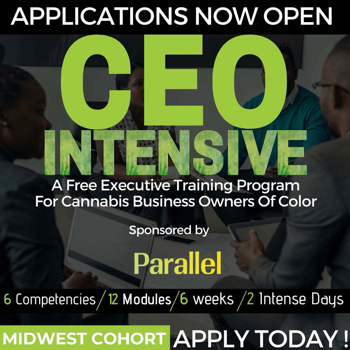 Midwest, you’re up! The CEO Intensive Program application for our midwest cohort is now open. The FREE executive training courses for BIPOC founders kicks off in-person in Chicago on June 23 followed by the virtual classes. Tap the link below to apply!

bit.ly/MidwestCEO