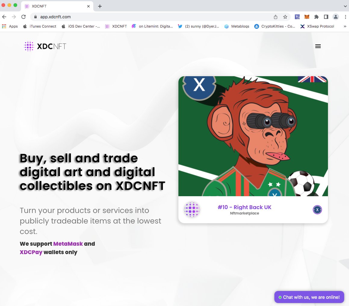 app.xdcnft.com 
Mount an #NFT FOR A fraction of an #XDC or #BLKZ it's no brainer
