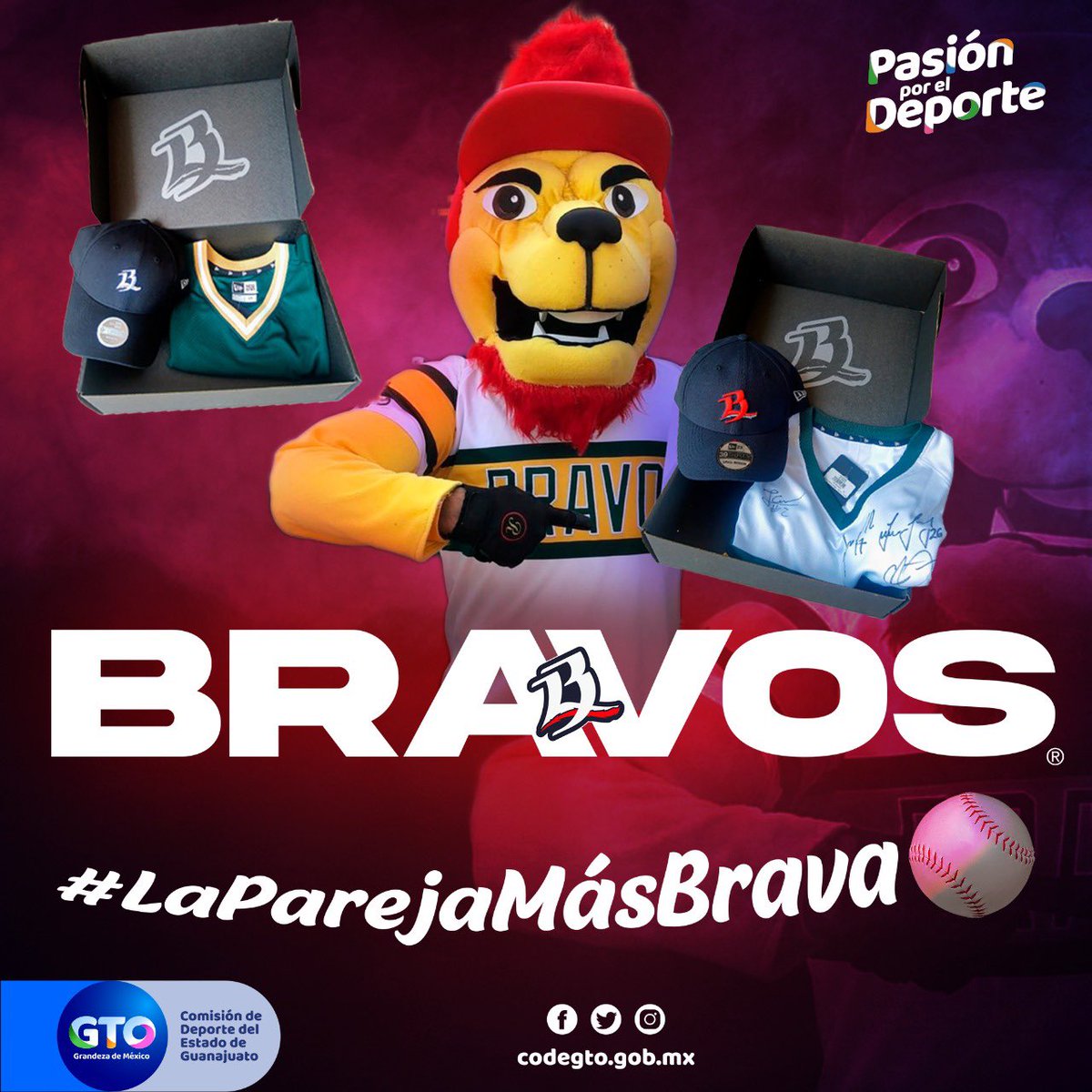 deportegente's tweet image. ¡Atención #CODEfan y fans de Bravos de León! ⚾️🦁
¿Eres de los que va en pareja a La Fortaleza? 
@NacimosBravos y CODE tienen un kit de regalo para #LaParejaMásBrava, pon mucha atención y participa para ganártelo.
Checa las bases del concurso aquí 👇🏼