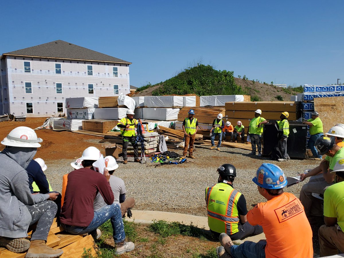 Builders Mutual Risk Management Consultants are visiting job-sites this week to review fall protection resources and protocols with our policyholders.  #StandDown4Safety