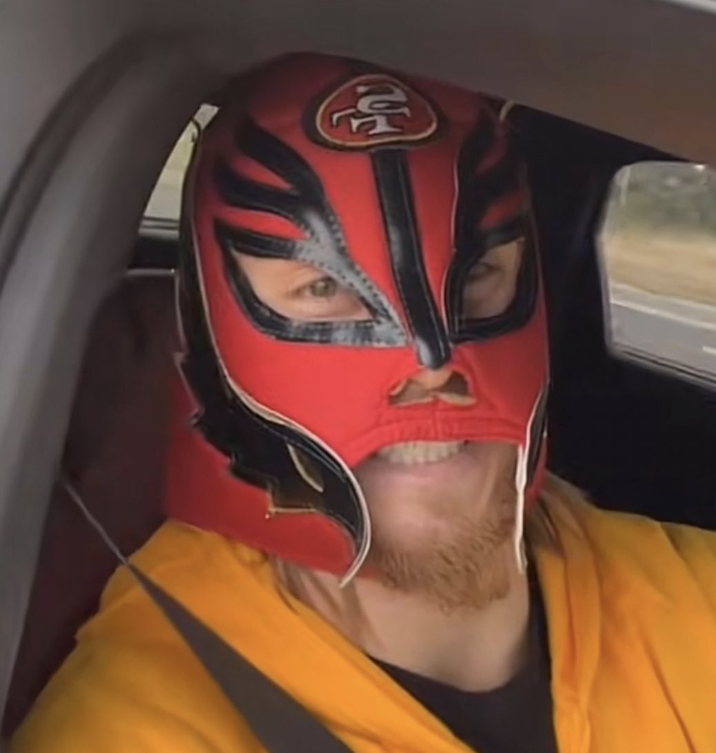 TheSFNiners's tweet photo. This is how George Kittle pulled up to #49ers headquarters on Cinco de Mayo 🇲🇽 https://t.co/LUfEEFaD4y