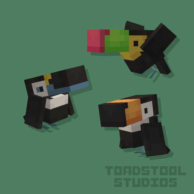 TerrariumEarth's tweet photo. Toucans for our mod Goodall <3
#minecraft #minecraftmods #minecraftmodding #blockbench #art #3dmodeling #minecraftjava https://t.co/rJL38pPK5O