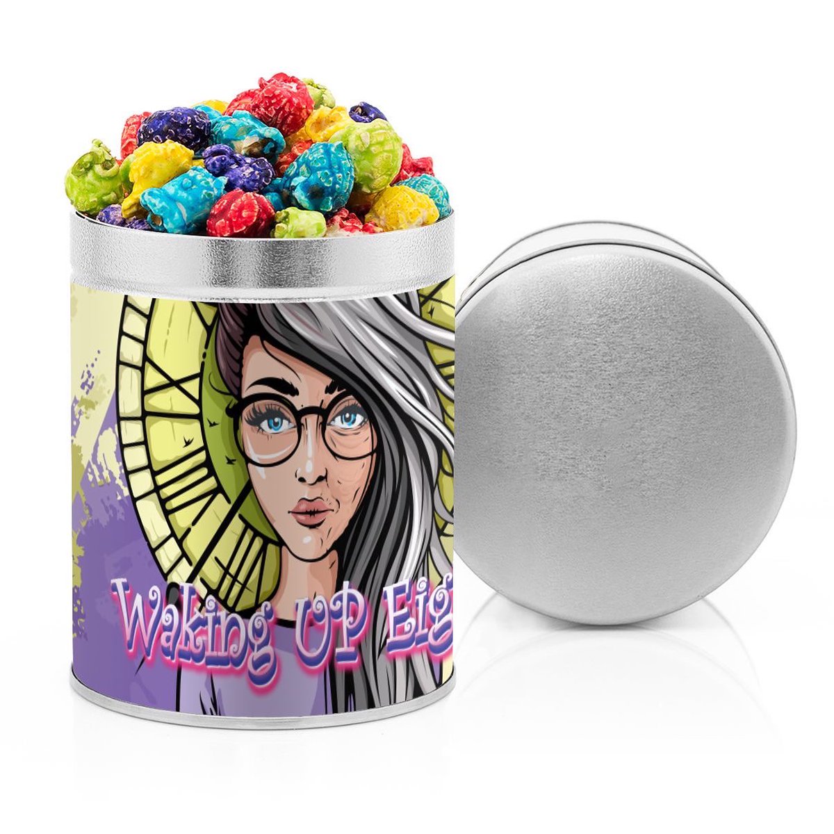WakingUp80Film's tweet photo. The Waking Up Eighty #movietime popcorn and collectible popcorn tins are here!

The delicious aroma. The crunchy bite. The dazzling colorific and Caramel Chocolate swirls. The salty kick. The buttery finish...

Enjoy the goodies inside the Waking Up Eighty tins, and enjoy https://t.co/mG6CvbsHxJ