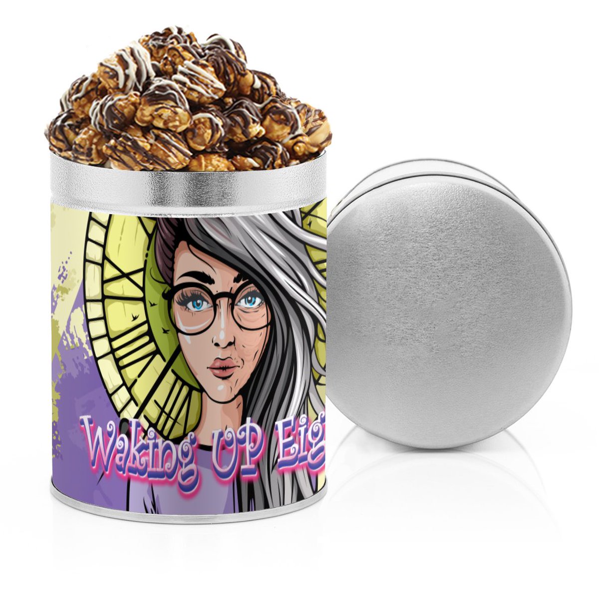WakingUp80Film's tweet photo. The Waking Up Eighty #movietime popcorn and collectible popcorn tins are here!

The delicious aroma. The crunchy bite. The dazzling colorific and Caramel Chocolate swirls. The salty kick. The buttery finish...

Enjoy the goodies inside the Waking Up Eighty tins, and enjoy https://t.co/mG6CvbsHxJ