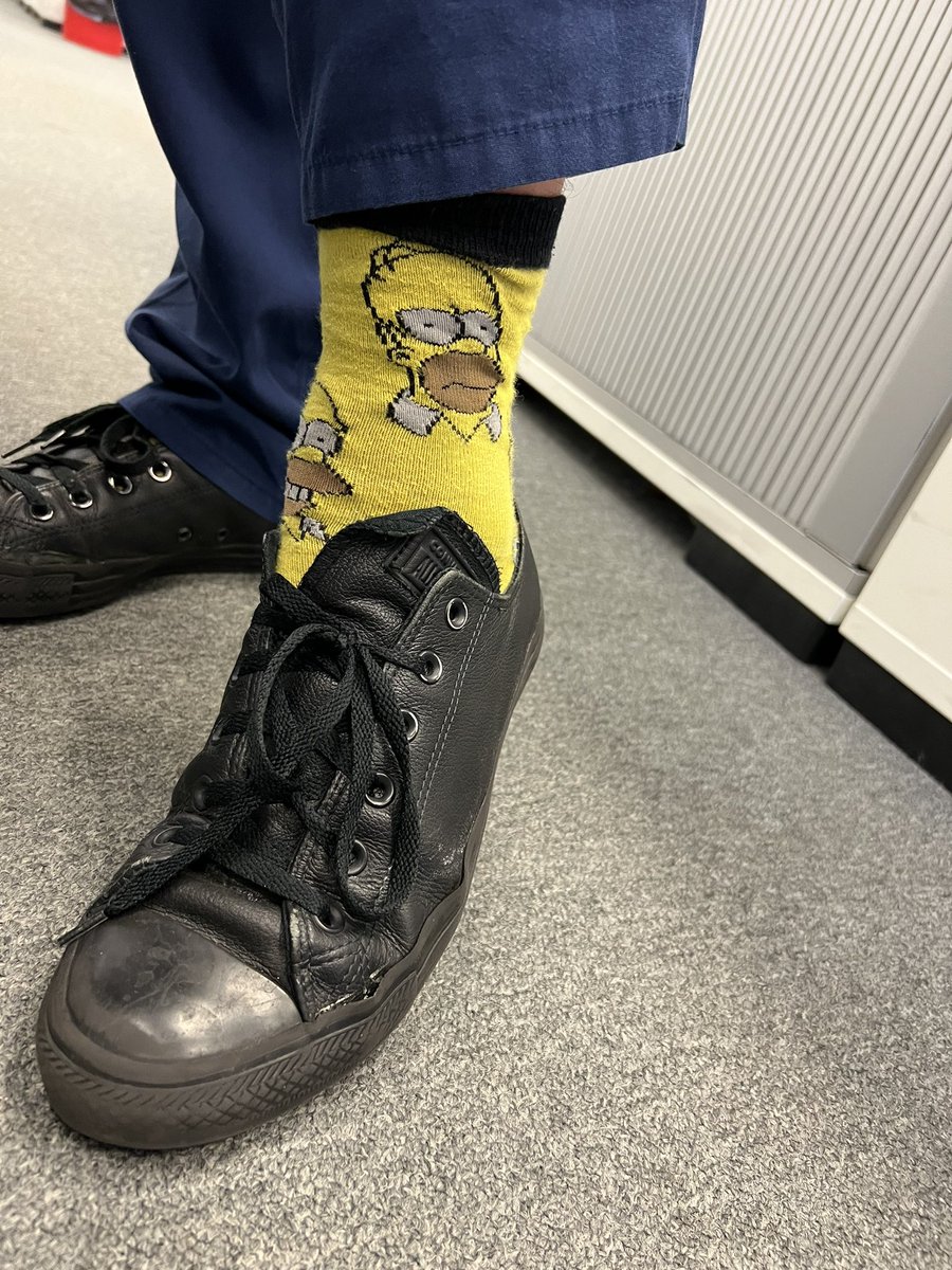 AHAudiology's tweet photo. Well done to Ollie who was the only member of the team who had yellow socks to wear today in support of #DeafAwarenessWeek2022 Many other team members also wore yellow clothing but alas yellow socks are hard to come by! @DeafActive https://t.co/nNbHFqHdJW