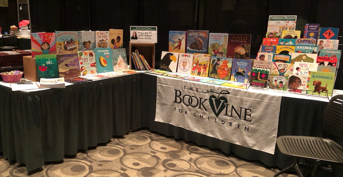 TheBookVine's tweet photo. Join us at the 2022 MIAEYC Conference in Grand Rapids. Visit booth #58 to see our new children’s book selections!
Amy Vandament will be presenting “Read Aloud Wow! The Best New Children’s Books of the Year” Friday, May 6th on the conference level in Berkey Room from 12:45-2:00pm. https://t.co/kGOFLpUOuI
