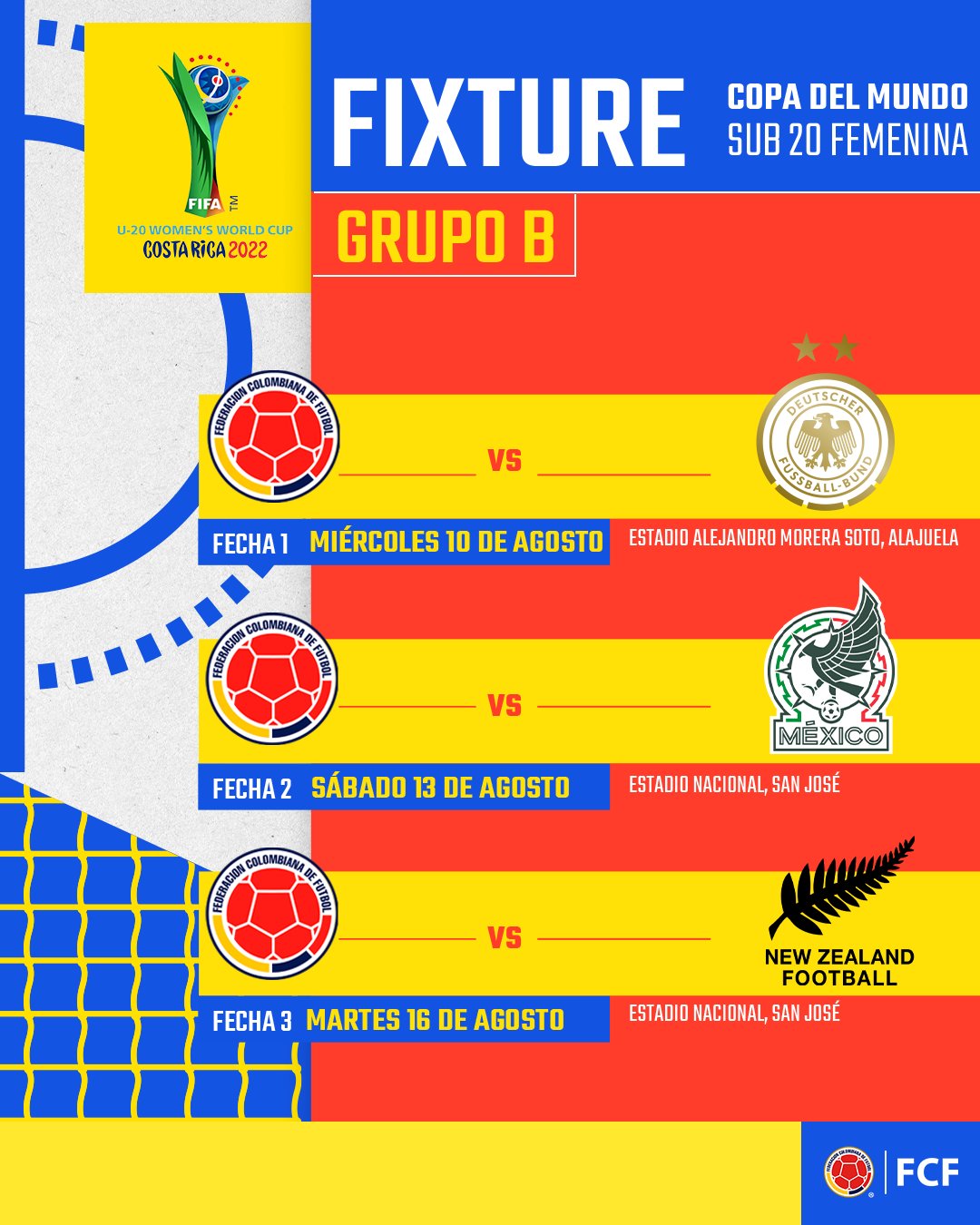 Selección Colombia on Twitter "🗓️ Este es nuestro fixture para la Copa