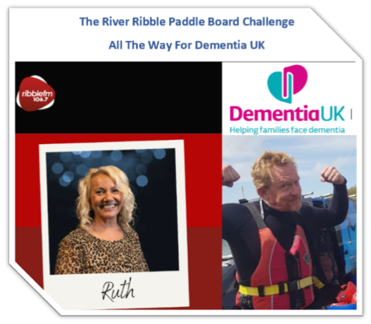 GarthHughes72's tweet photo. Tune in to Ribble FM (online or 106.7) 6th May at 12:00pm to hear me chatting to Ruth Telford about Dementia UK and the River Ribble Paddle Board Challenge.
All the way for Dementia UK Because no one should suffer alone.
https://t.co/tBMMpTdNl3
#dementiauk #riverribble #ribblefm https://t.co/gixbpL4MAZ