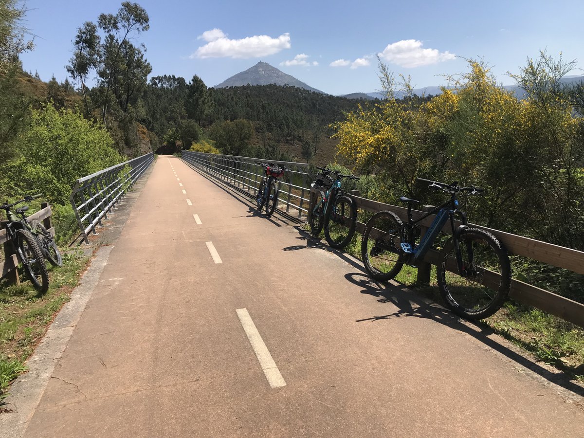 cpt340's tweet photo. Lá ao fundo o Monte Farinha, também conhecido por Senhora da Graça, pesadelo dos ciclistas profissionais. Os amadores limitam-se a vê-lo à distância sem vontade de subir. Mais um dia de sublime encantamento por trilhos e caminhos nunca antes pedalados. Abençoado país o nosso https://t.co/EUgMdwnqh3
