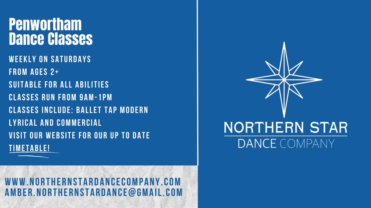 Northern_Star_C's tweet photo. Our dance classes start this Saturday in Penwortham! 
#penwortham #preston #dance #danceclass https://t.co/ynmwgDu7ky