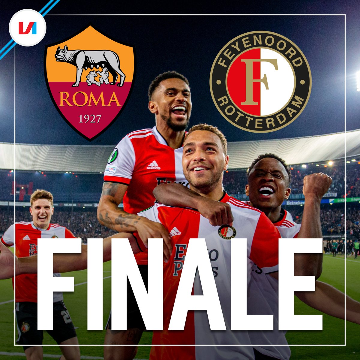 AFGELOPEN! Feyenoord houdt stand en bereikt de finale van de Conference League! #omfey #feyenoord