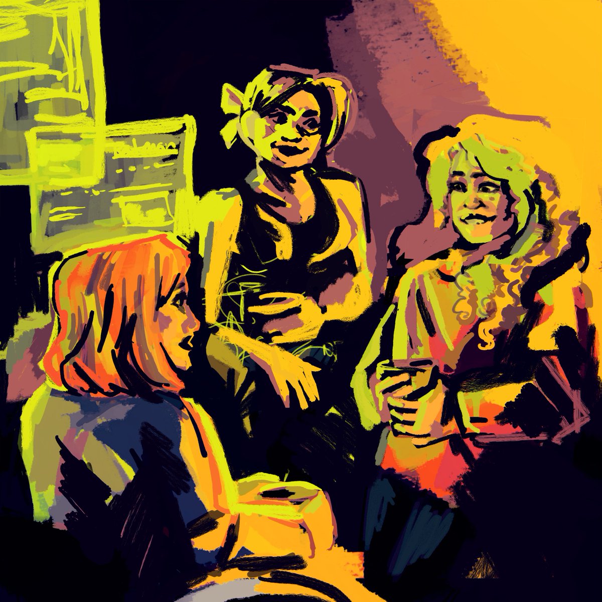 GalaxyMolecule's tweet photo. Batgirls Breaktime! #barbaragordon #cassandracain #stephaniebrown https://t.co/9u8oGI5Jfm