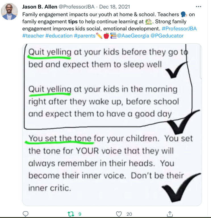 andresi_sofia's tweet photo. We must learn to treat our children with love.  Words have power (Tips for Parents).
#CSUMBLS350 https://t.co/MEEWwKPckt