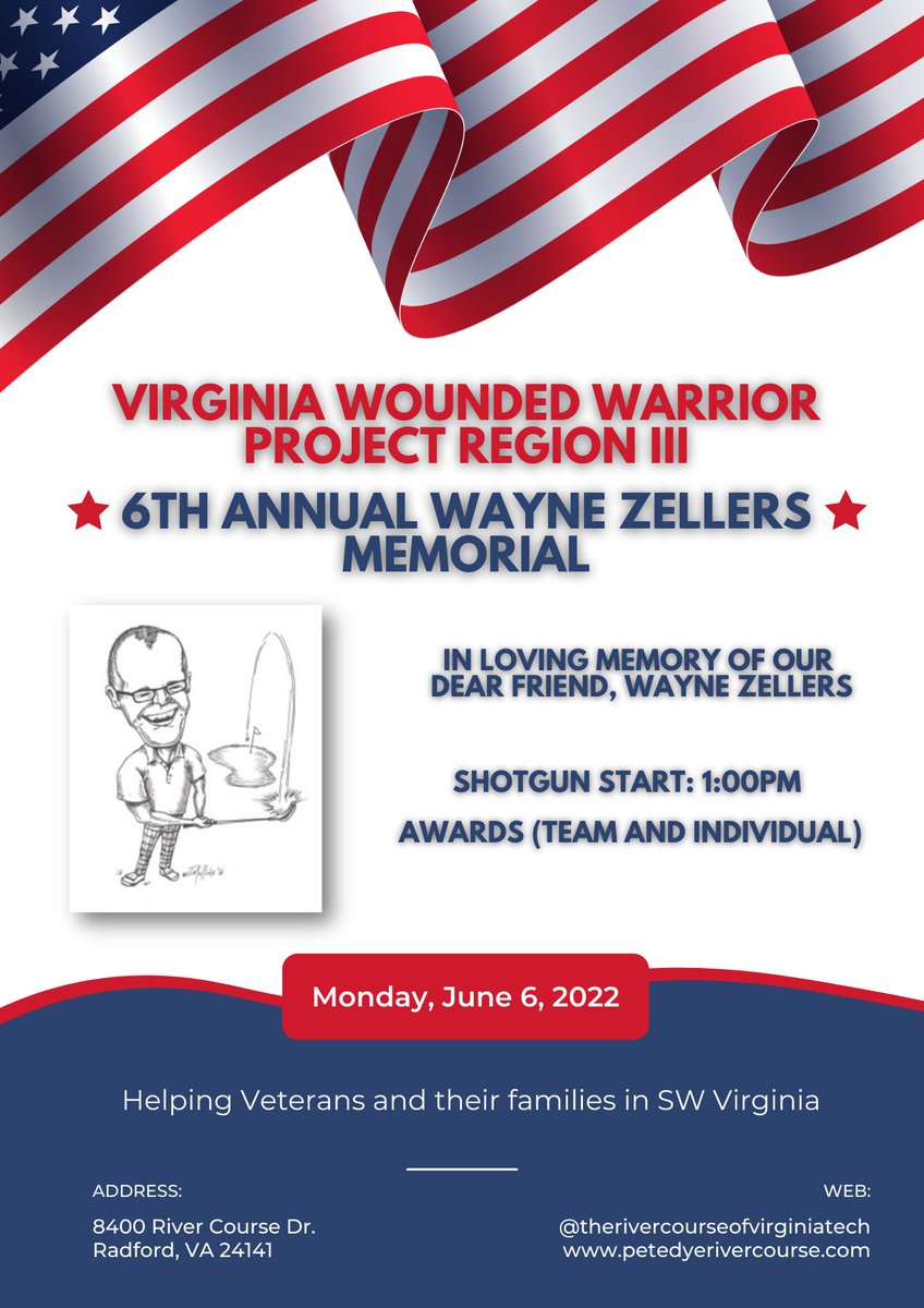 therivercourse's tweet photo. The 6th Annual Wayne Zellers Memorial Tournament is coming up on June 6th. See the information to learn more and sign up! https://t.co/316vs63N7F