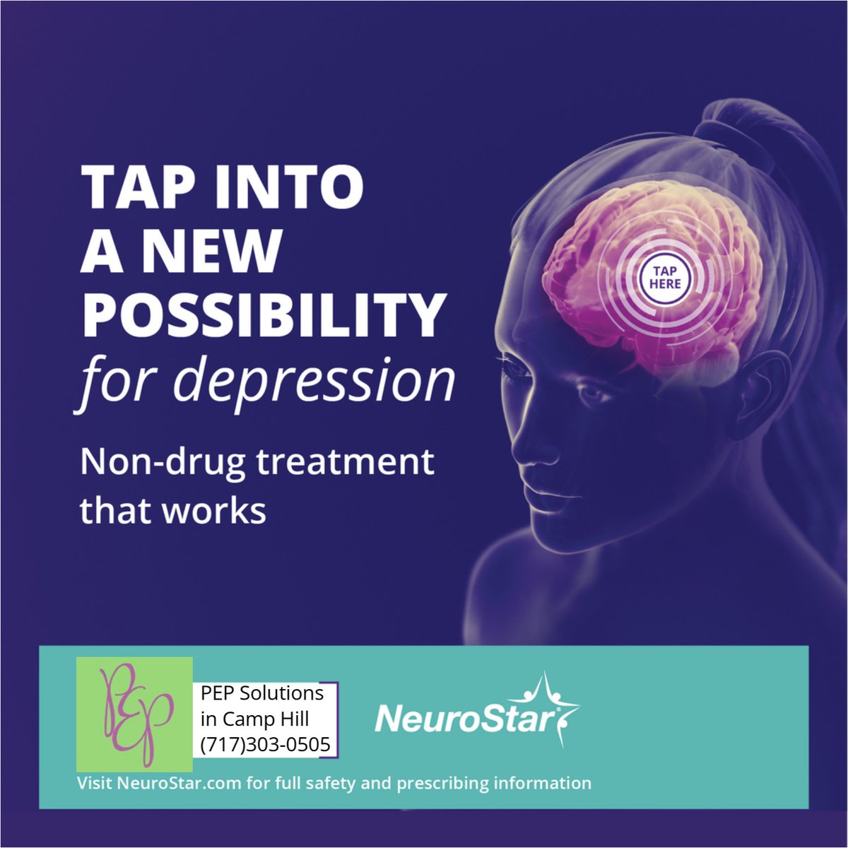 PEP_solutions's tweet photo. #Neurostar #TMS #CampHill https://t.co/gsY8jc8Puj