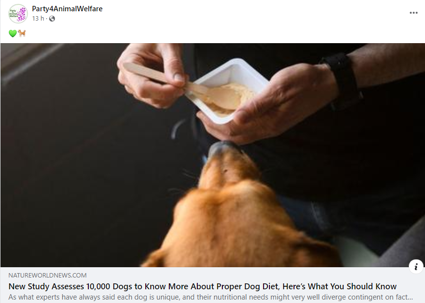 AnimalPartyIE's tweet photo. ๐๐
New Study Assesses 10,000 Dogs to Know More About Proper Dog Diet.
As per the study, older canines that are served once daily do much effectively on numerous fitness indices than canines who are nourished frequently.
#Dogs
#dogsdiet
#dogwelfare
#dogdiet https://t.co/Ah9tnmudm9
