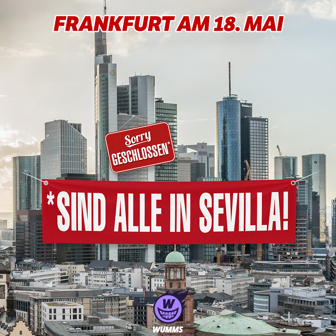 WUMMSSS's tweet image. Frankfurt steht im Finale der Europa League, da muss Sevilla wohl schnell nochmal das Stadion ausbauen 😅 #SGEWHU #ELFinal